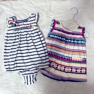 Tea brand romper & dress 9-12m